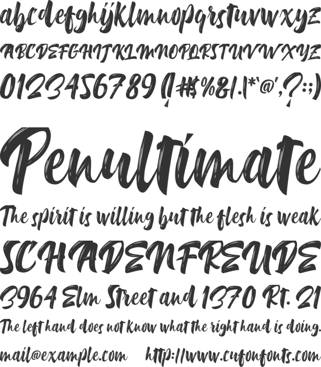 Delimax font preview
