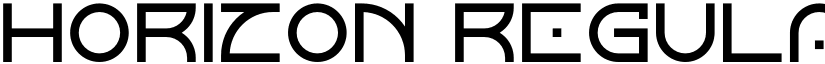 Horizon Regular font