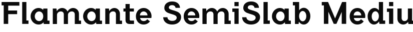 Flamante SemiSlab Medium font
