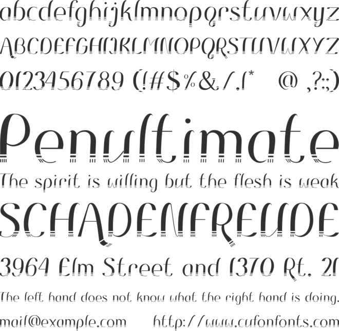Remo font preview