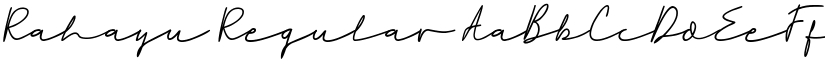 Rahayu Regular font
