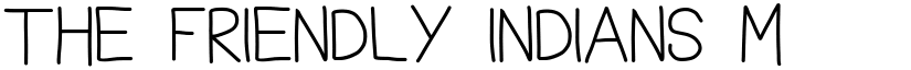 THE FRIENDLY INDIANS Medium font