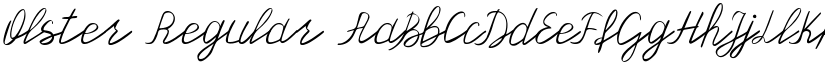 Olster Regular font