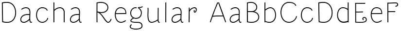 Dacha font download