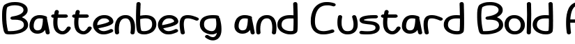 Battenberg and Custard Bold font