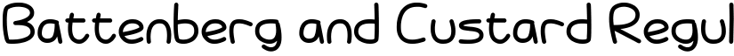 Battenberg and Custard Regular font