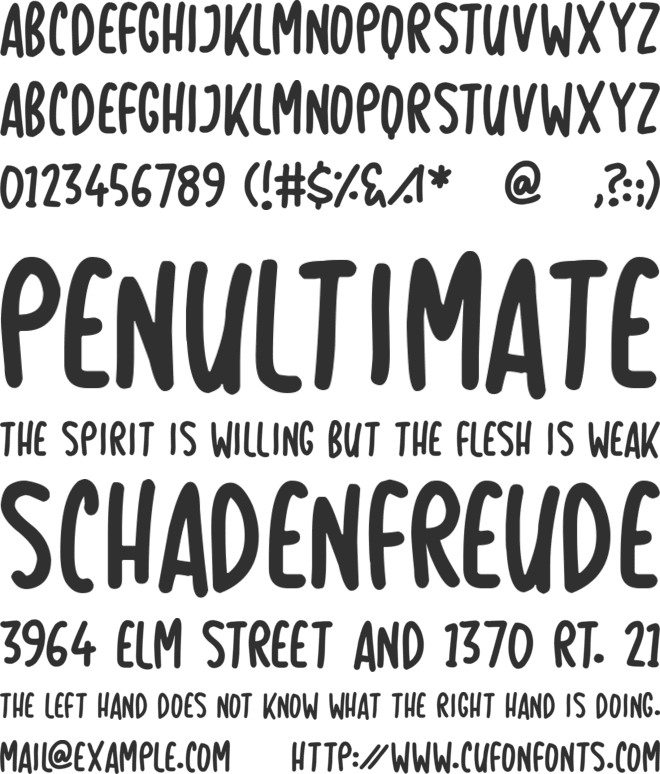 Simply Be font preview