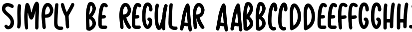 Simply Be Regular font
