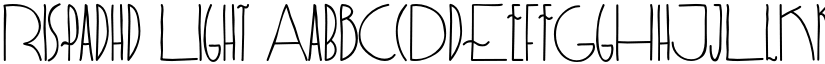 Rispadhd Light font