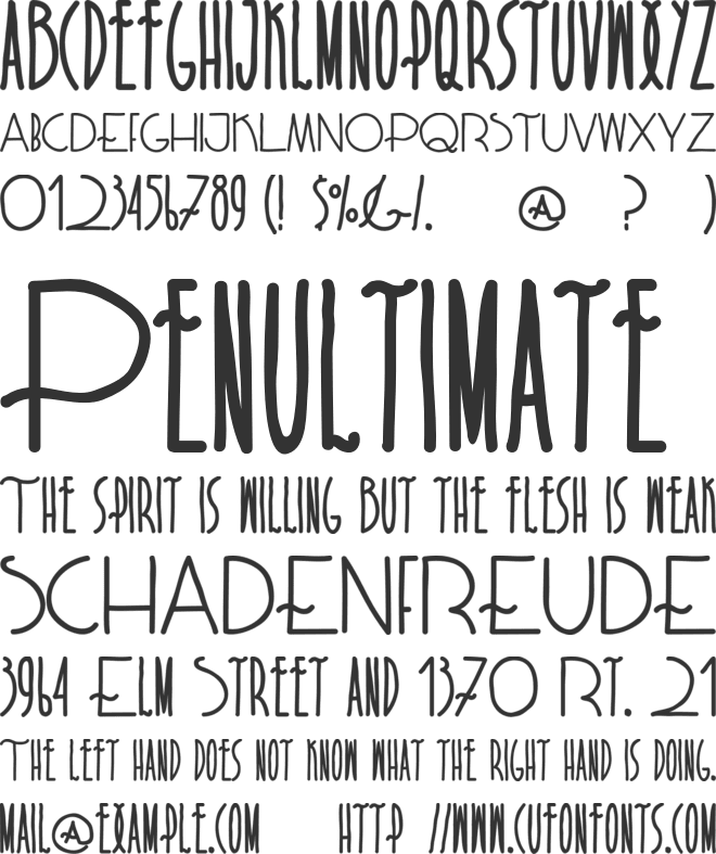 Rispadhd font preview