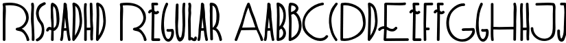 Rispadhd Regular font