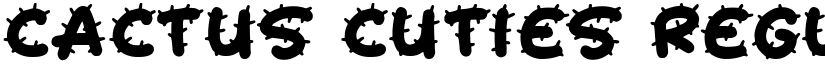 Cactus Cuties Regular font