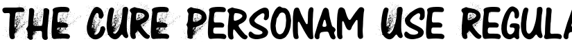 THE CURE Personam Use Regular font