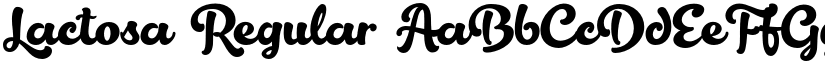 Lactosa Regular font
