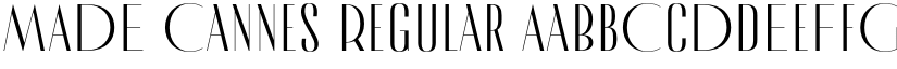 MADE Cannes Regular font