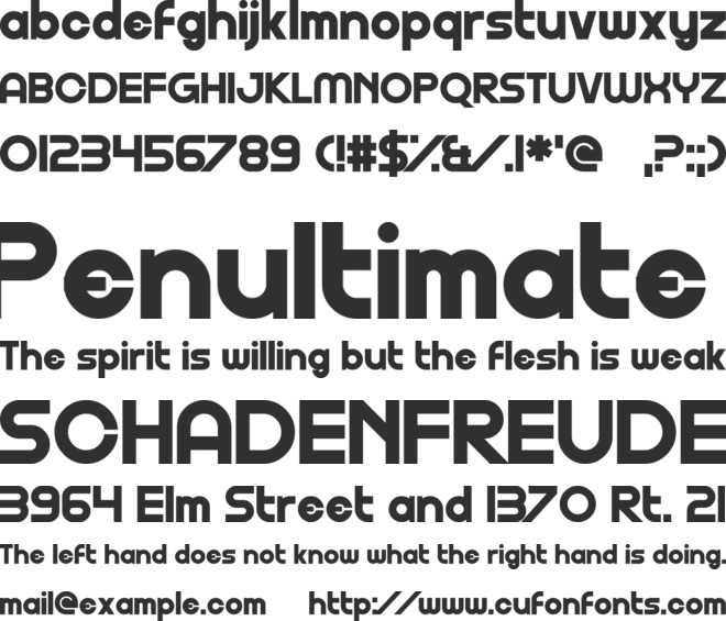 Gofuyo font preview