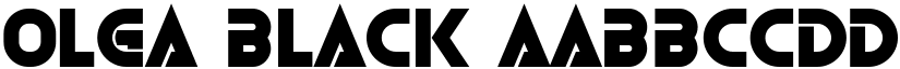 Olga Black font