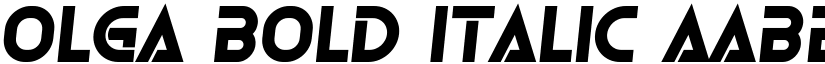 Olga Bold Italic font