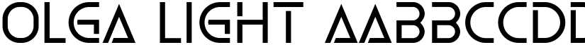 Olga Light font