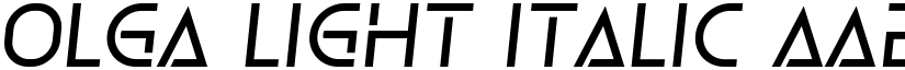 Olga Light Italic font