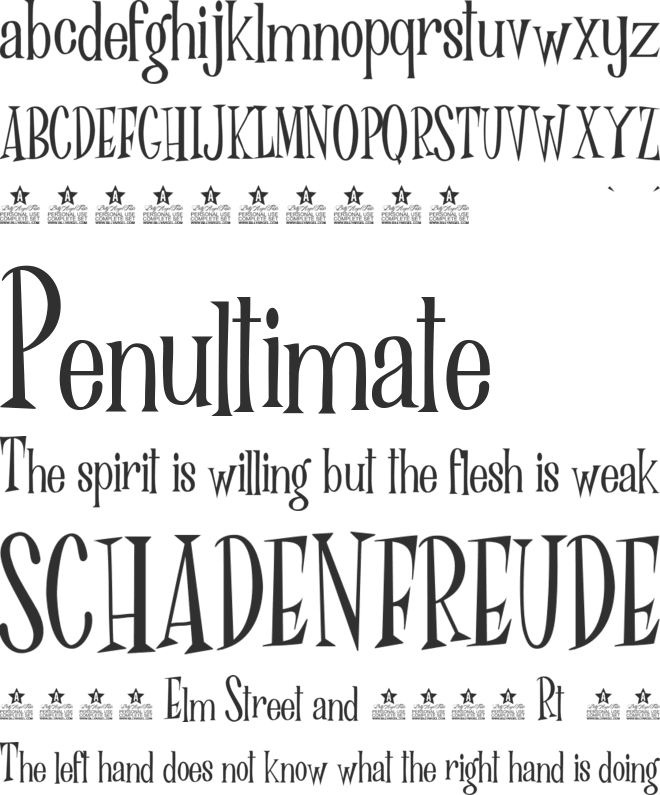 Dr Phibes font preview
