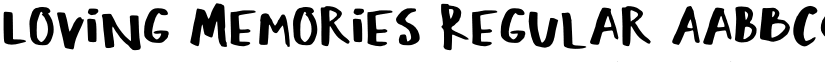Loving Memories Regular font