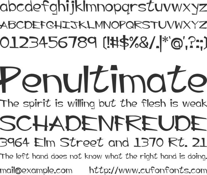 EP Big Guy font preview