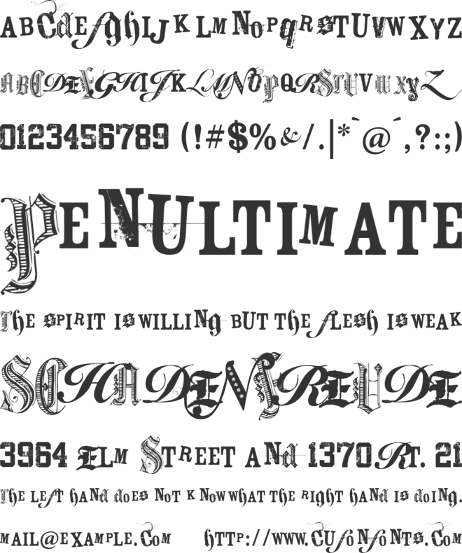 Keetano ATL My Gangsta font preview