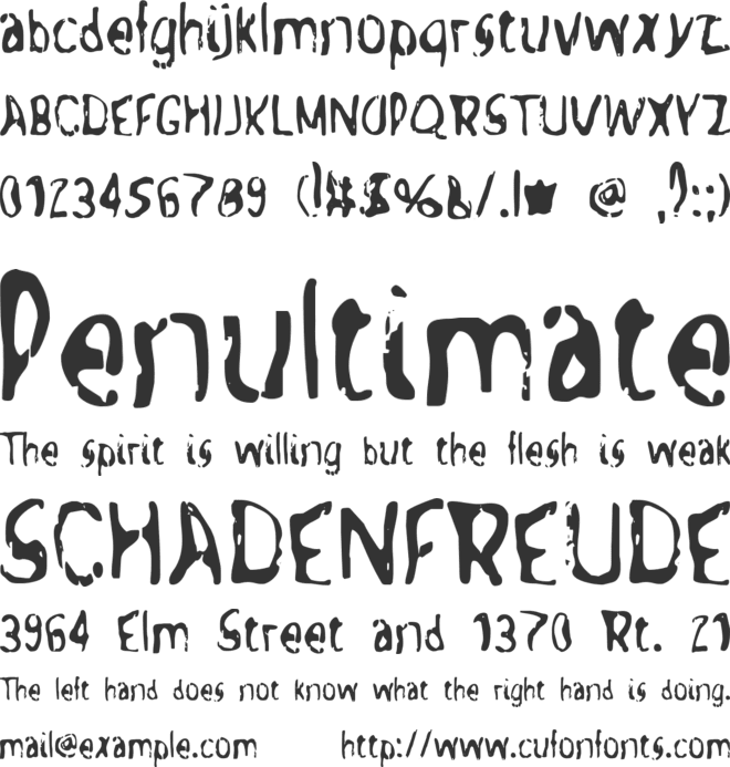 Tripping On Acid font preview