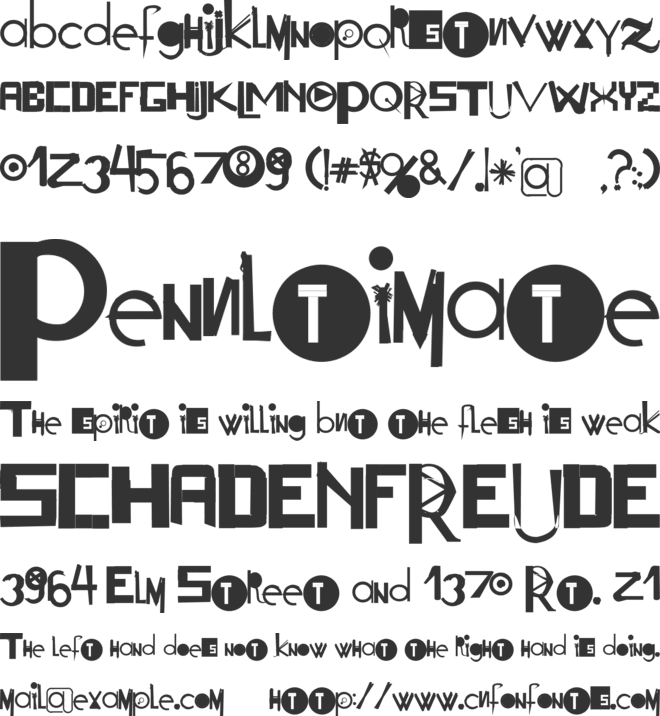 Acogessic font preview