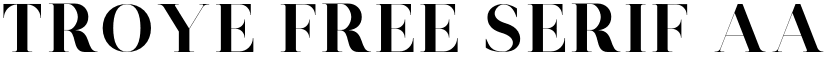 Troye Free Serif font