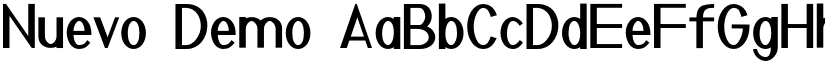 Nuevo Demo font