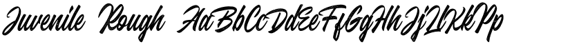 Juvenile Rough font