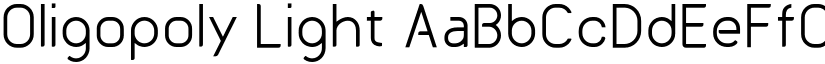 Oligopoly Light font