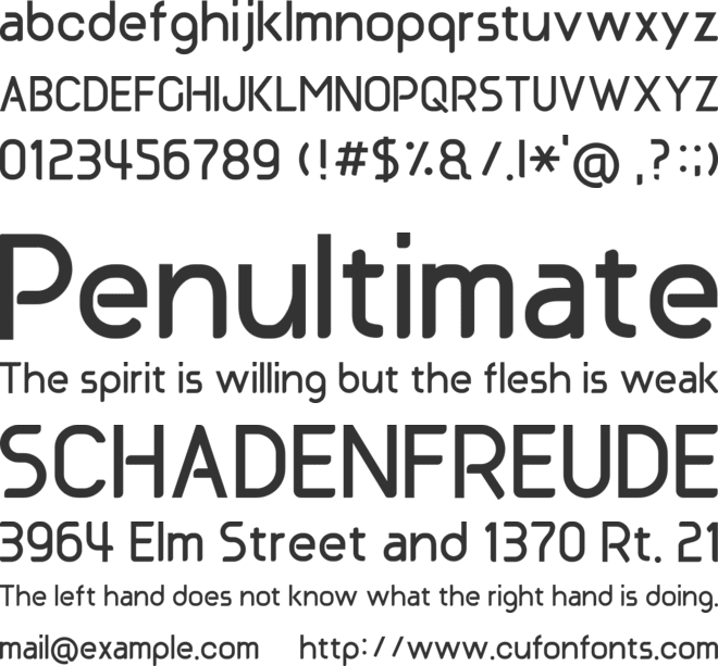 Oligopoly font preview