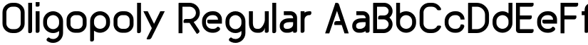 Oligopoly Regular font
