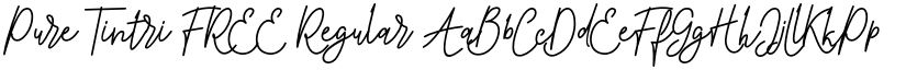 Pure Tintri FREE Regular font