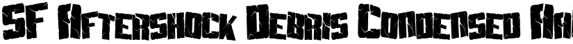 SF Aftershock Debris Condensed font