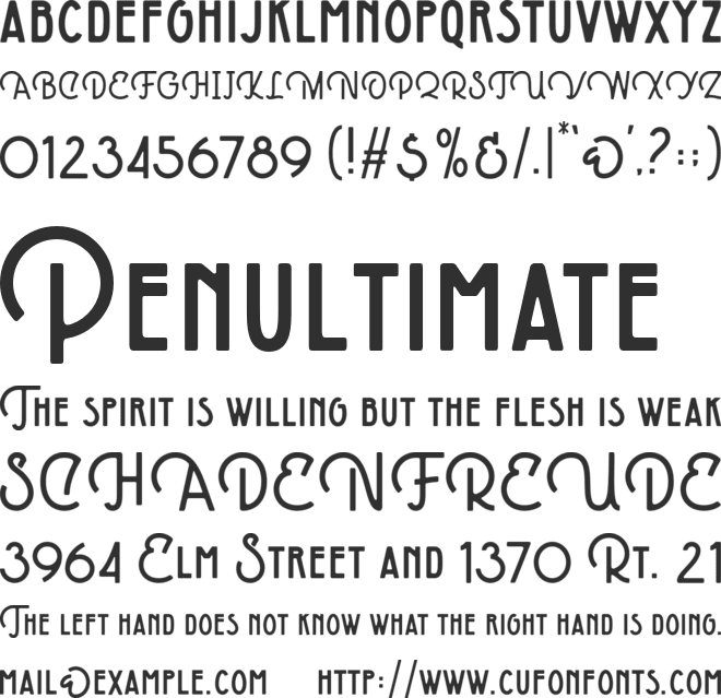 Clethons Djoice font preview