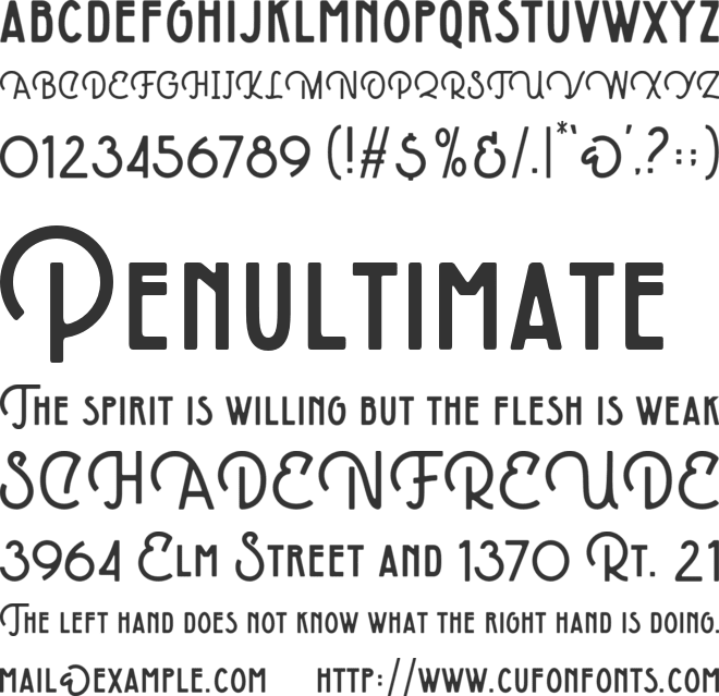 Clethons Djoice font preview