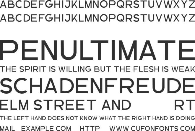 The Brittany Sans font preview