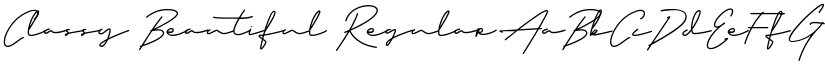 Classy Beautiful Regular font