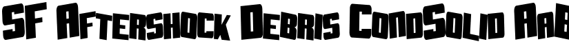 SF Aftershock Debris CondSolid font