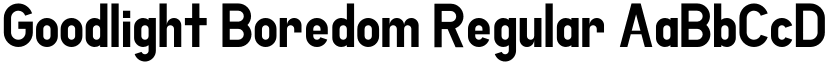 Goodlight Boredom Regular font