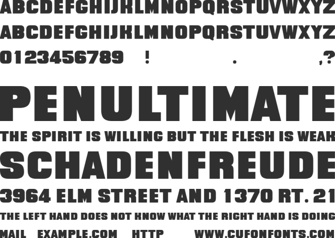 Quittance font preview