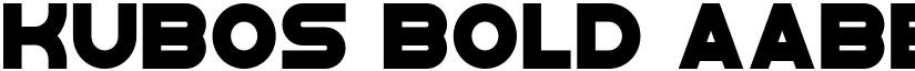 Kubos Bold font