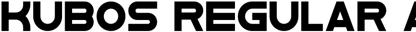 Kubos Regular font