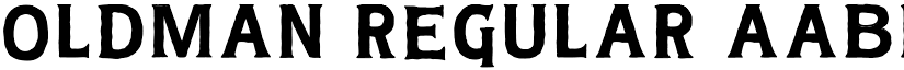 OldMan Regular font