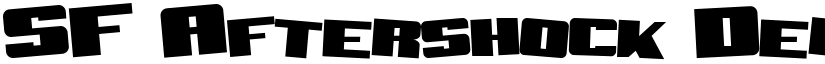 SF Aftershock Debris Solid font