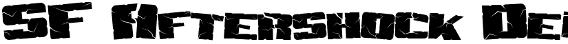 SF Aftershock Debris font